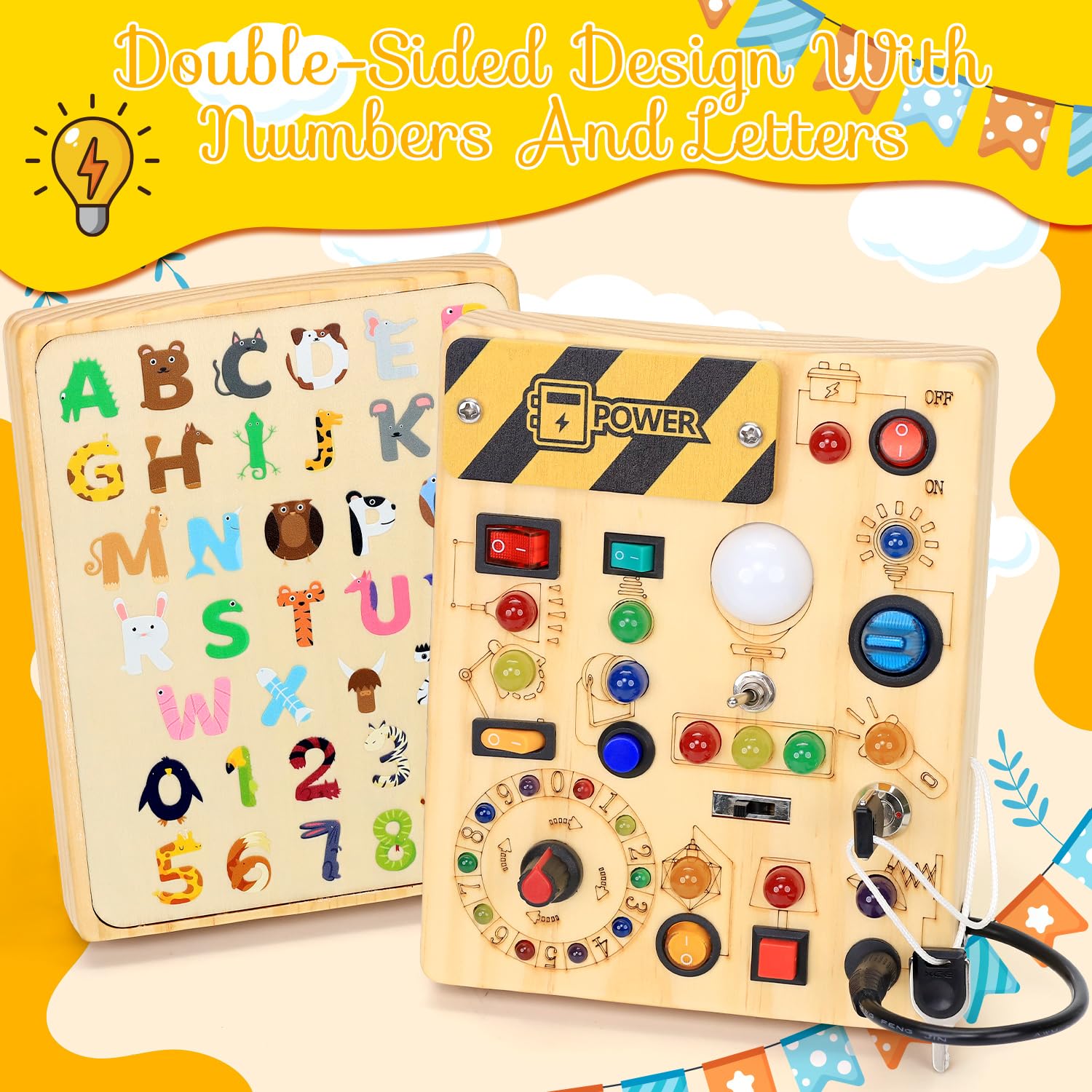 RichBoy Busy Board safety edges: edges are rounded for little hands.