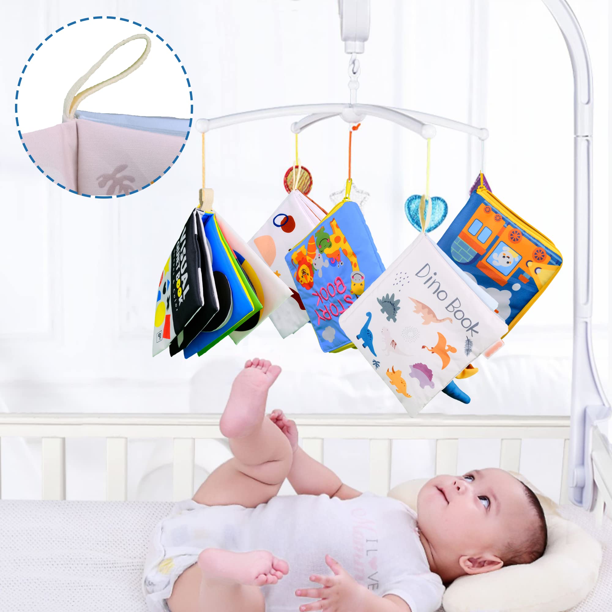 Richgv fabric book uses BPA-free materials for safe handling.