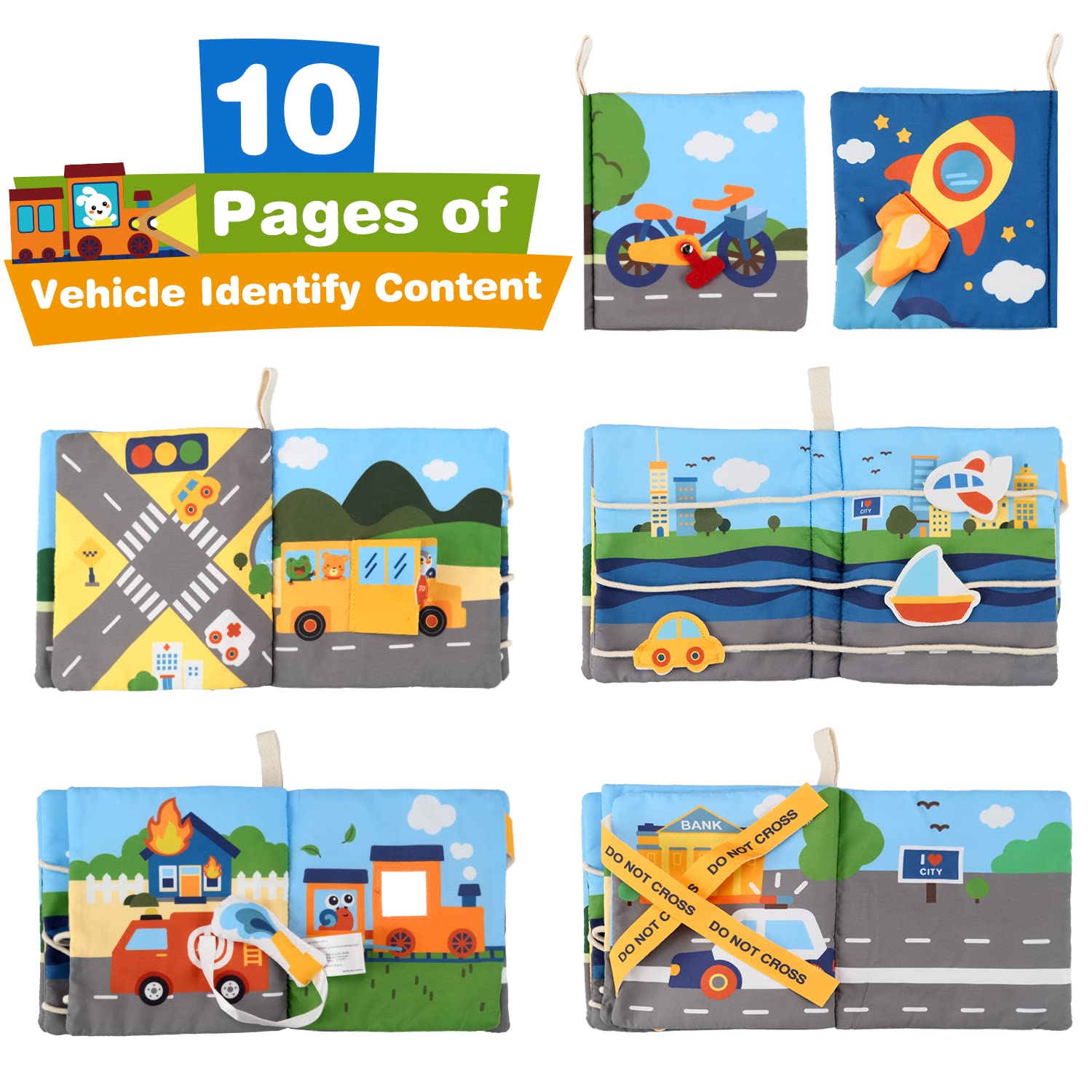 Richgv baby book features bright illustrations to captivate little eyes during playtime.