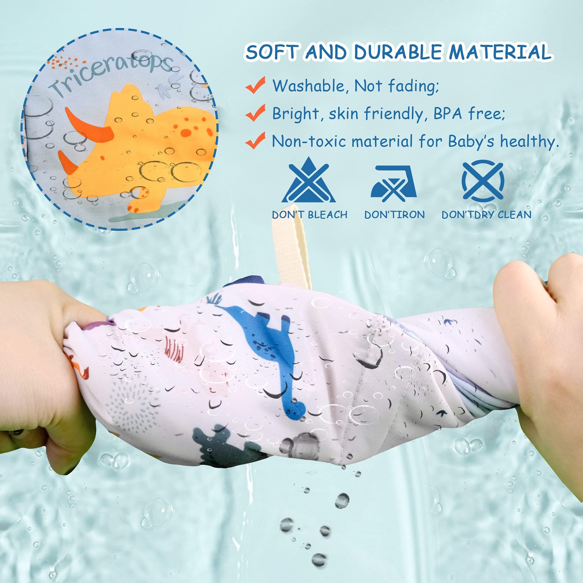Richgv fabric ring attachment for cot, car seat, or stroller on-the-go entertainment