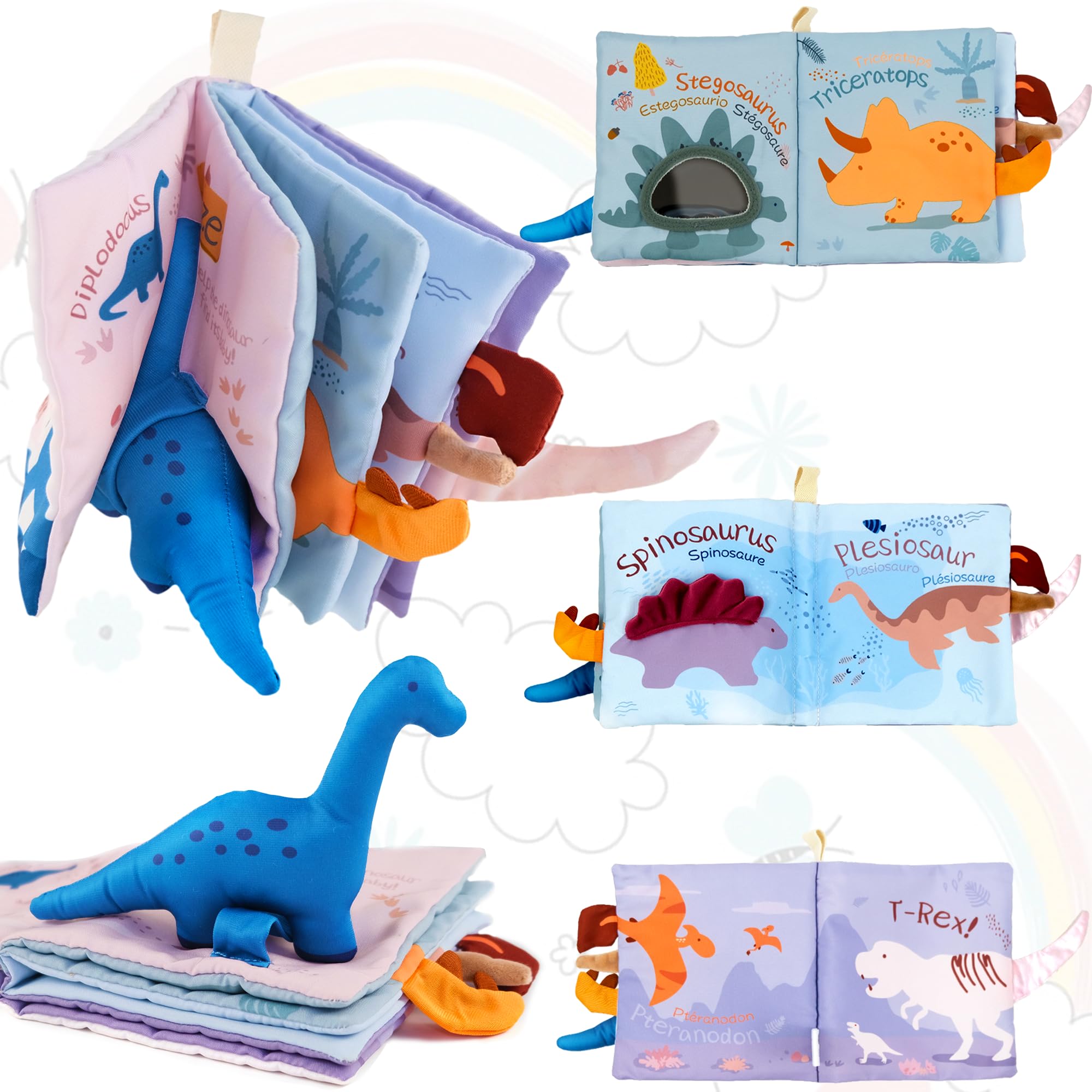 Richgv soft book doubles as travel-friendly newborn toy.