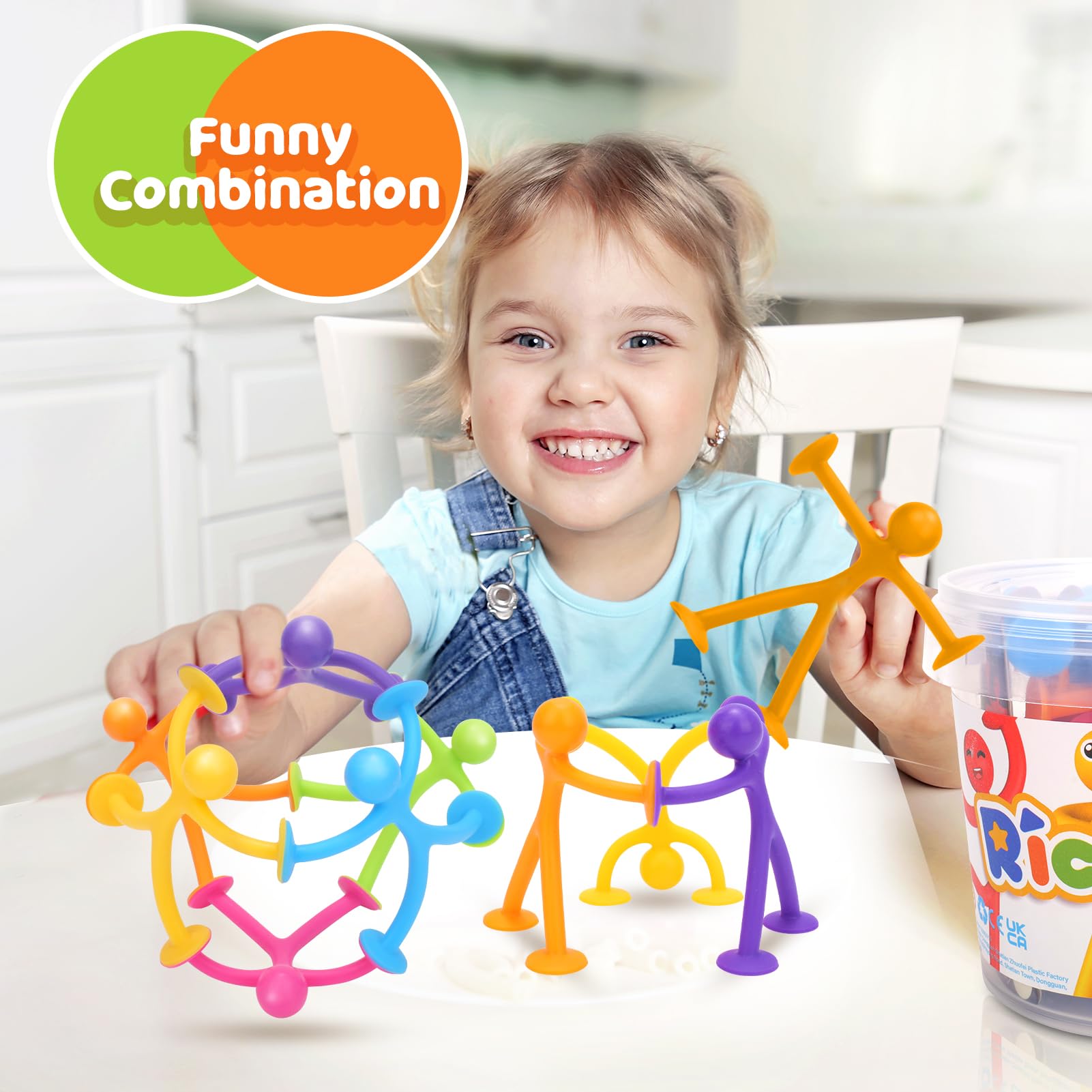 Richtim BPA-free silicone toy offers a safe sensory experience.
