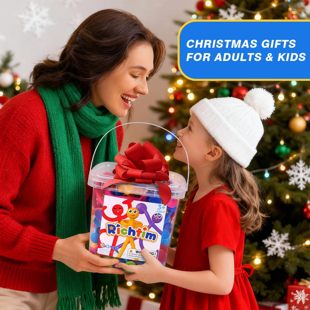 Richtim suction cup people toy classroom prize promoting hands-on imagination.