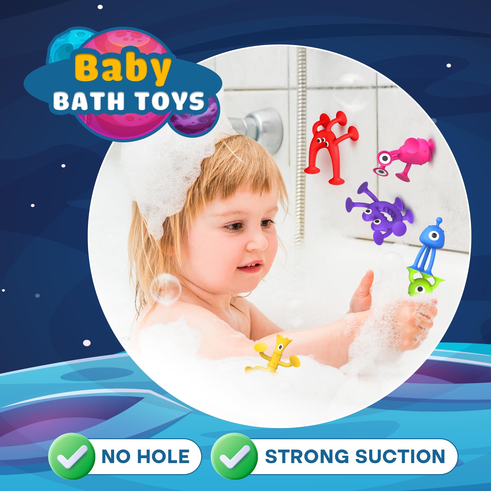 Richtim suction toy window play on glass surfaces promotes creative building.