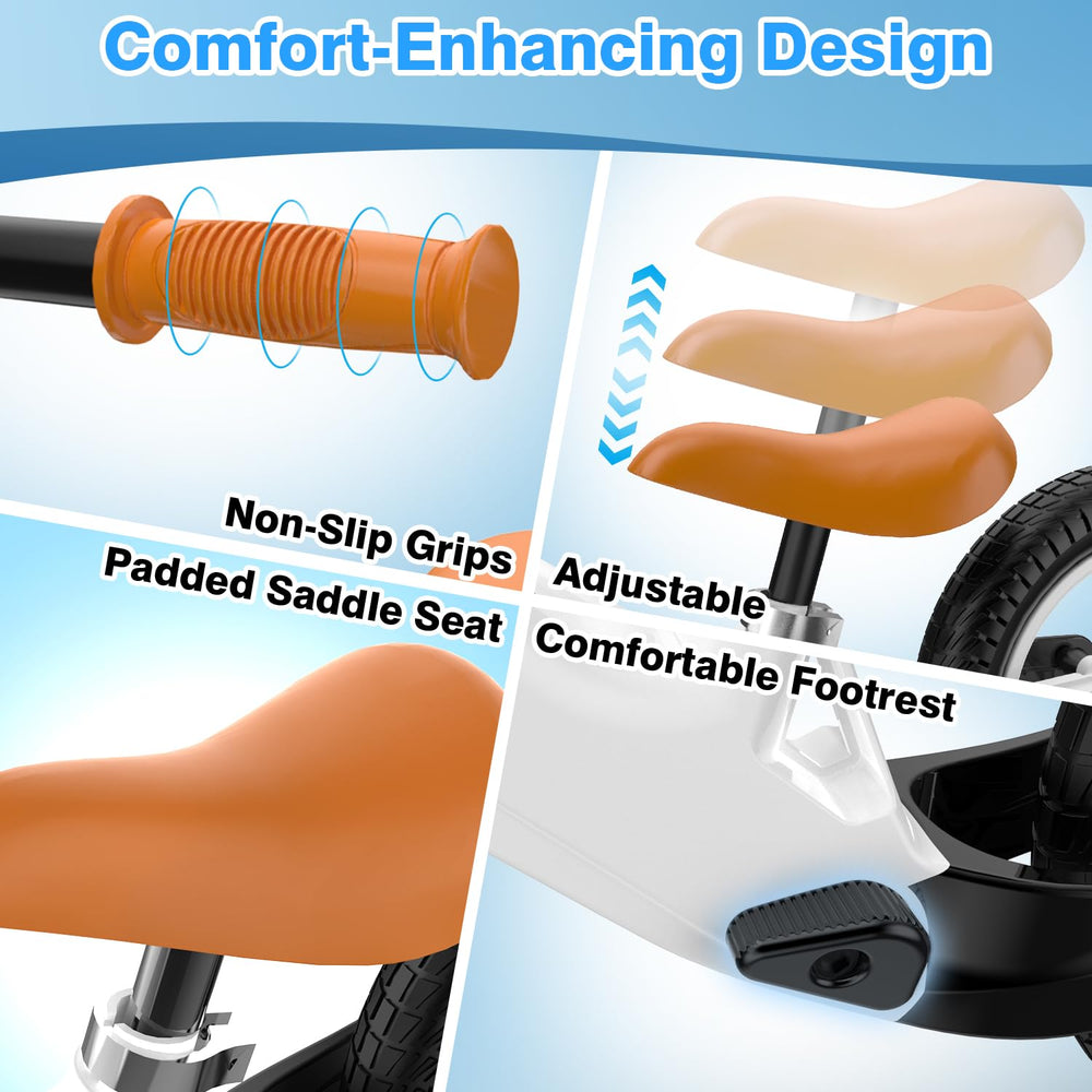Ridego adjustable seat accommodates growing riders for longer use