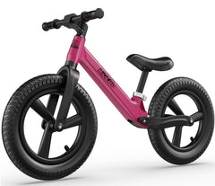 Ridego 14-inch balance bike side view showing beginner-friendly design for quick balance gains.