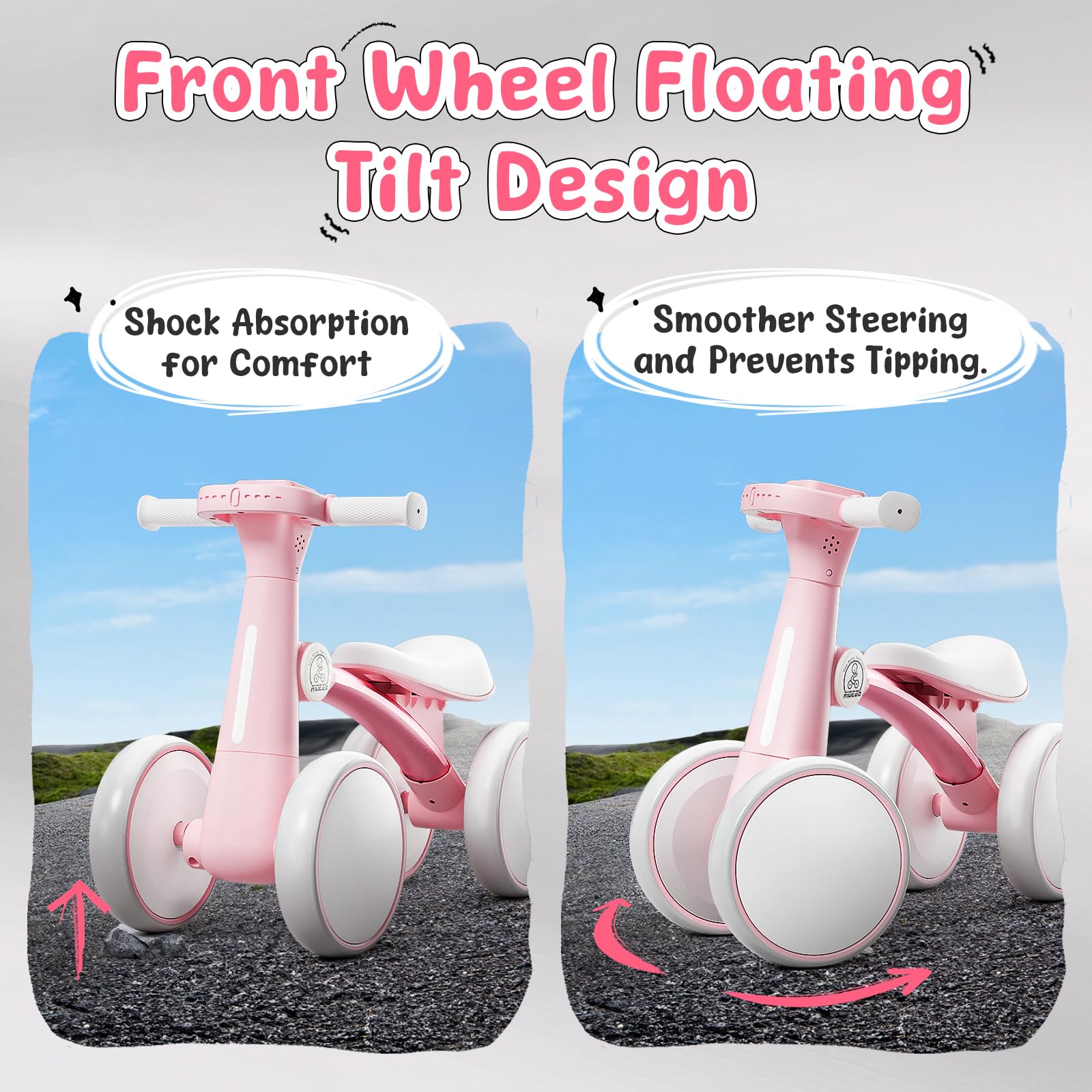Ridego enclosed wheels protect tiny feet during play