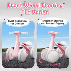 Ridego enclosed wheels protect tiny feet during play