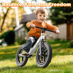 Ridego gift-ready balance bike inspires outdoor adventures for growing explorers.