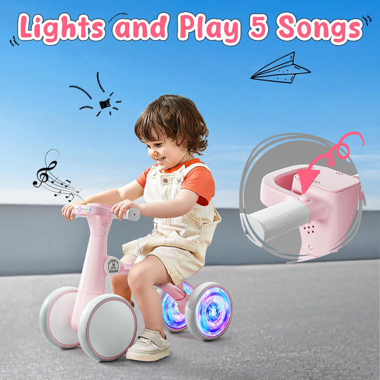 Ridego glowing rear wheels bike side view showing safety and excitement