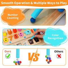 Rideomon wooden toddler toy supports learning through hands-on exploration.