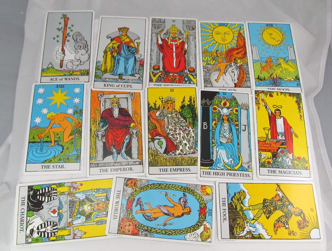 Rider-Waite sample card Death conveys transformative themes in readings.