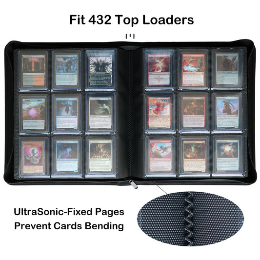 Rieton binder highlighting nine pockets per page for dense organization