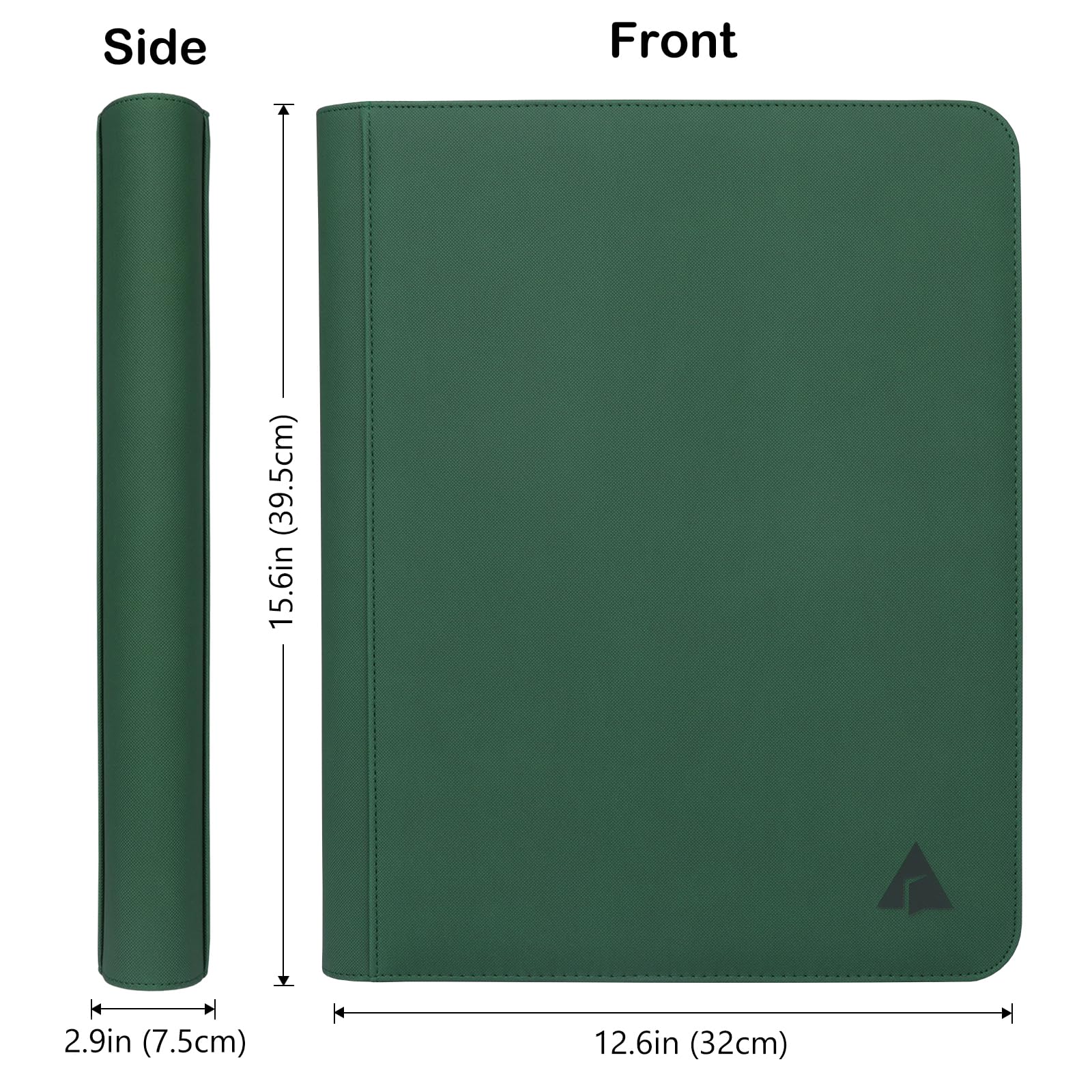 Rieton zipper closure keeps binder shut when not in use