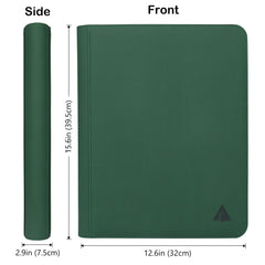 Rieton zipper closure keeps binder shut when not in use