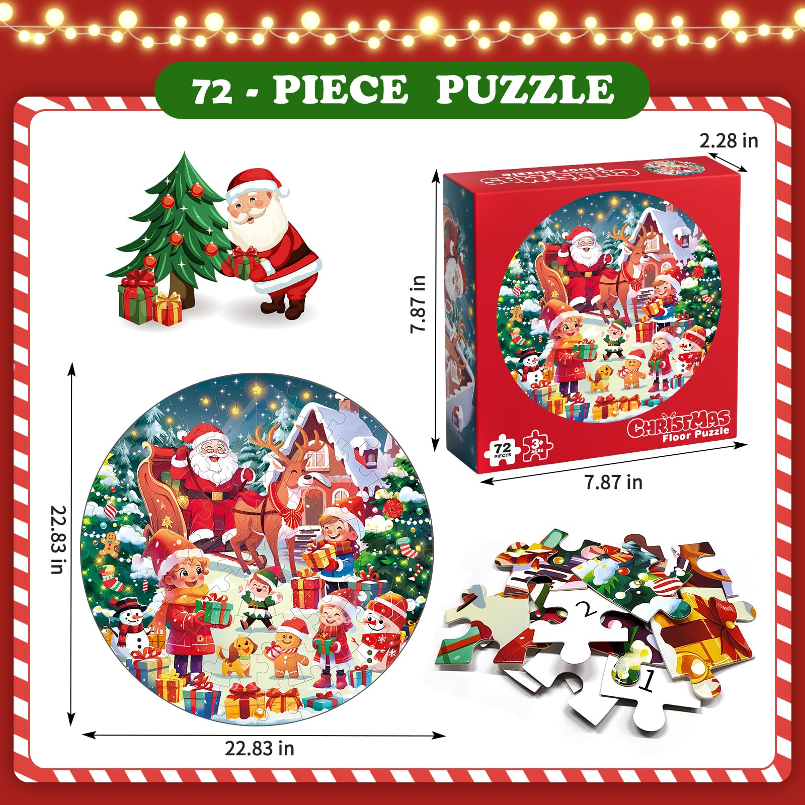 rifamee family-friendly Christmas puzzle enhancing sharing moments.