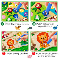 Rifamee Wooden Beads in bright colors support color recognition and fine motor skills.