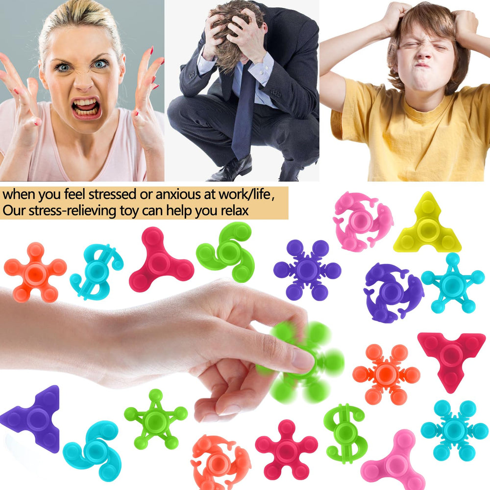 Durable plastic Riferg spinner with rounded edges protects fingers during play