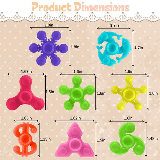 Riferg mini finger spinner in action with smooth rotation for focus