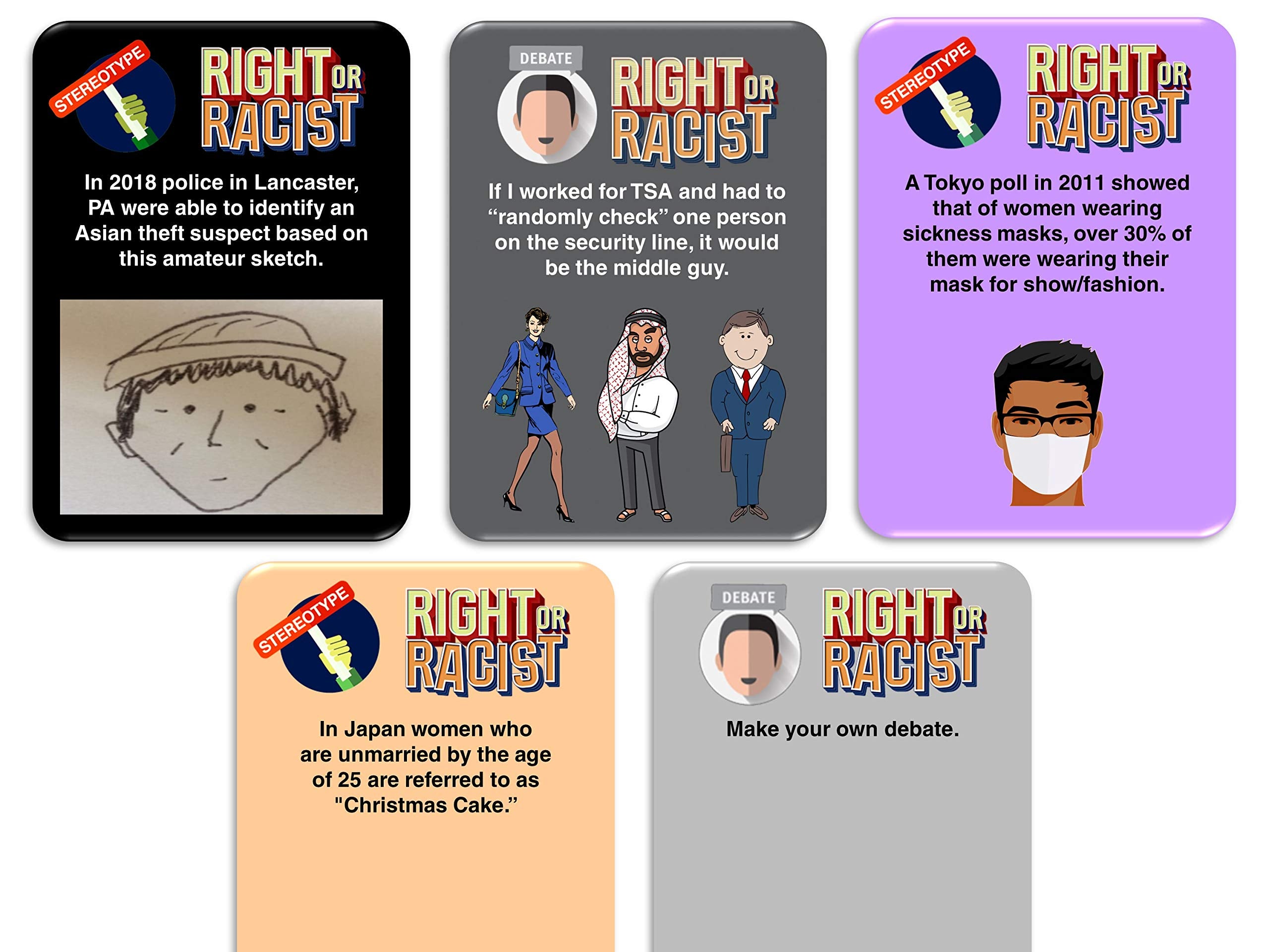 Right Or Racist Vol 2 race cards spark lively conversation.