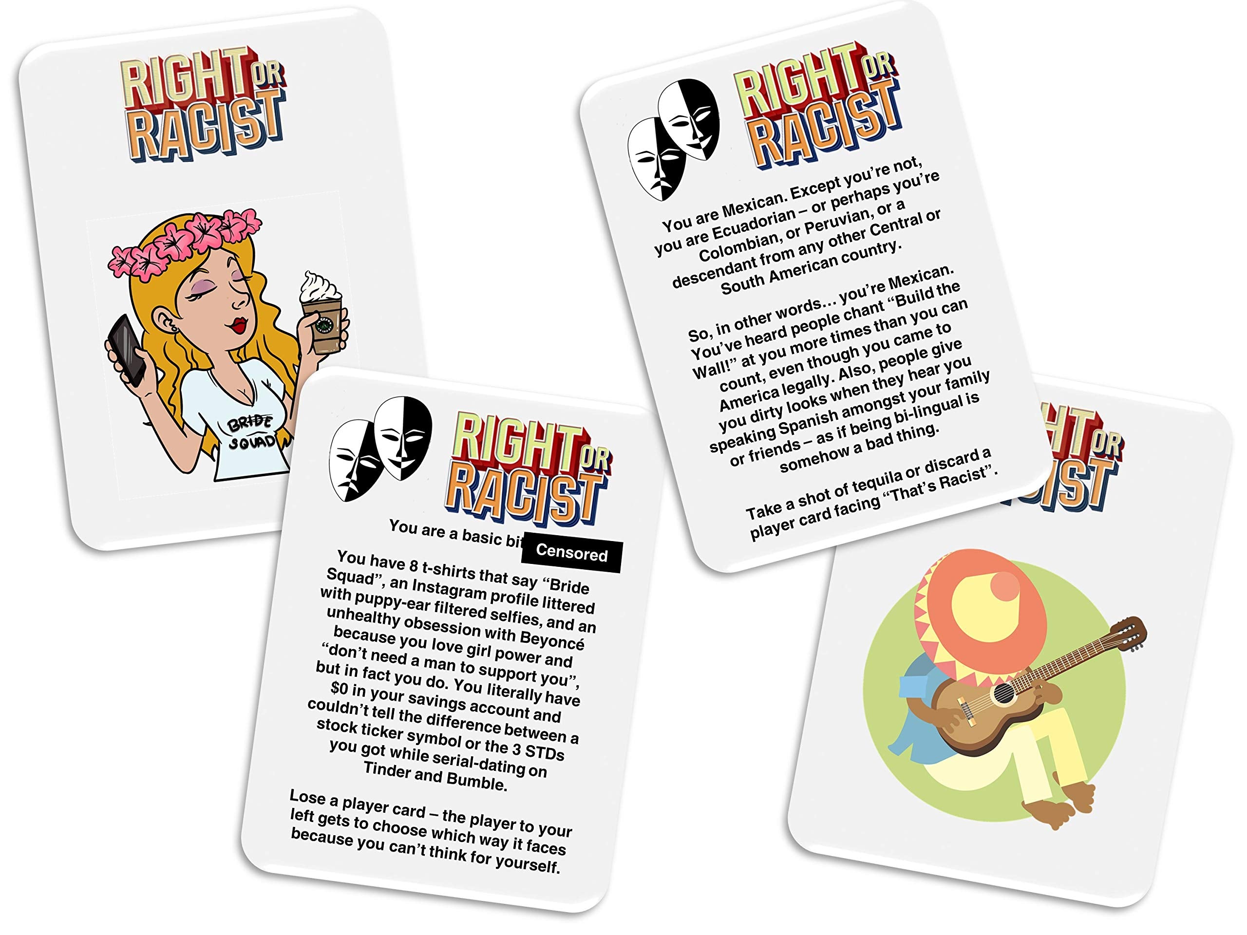 Right Or Racist Vol 2 scorecard tracks points.