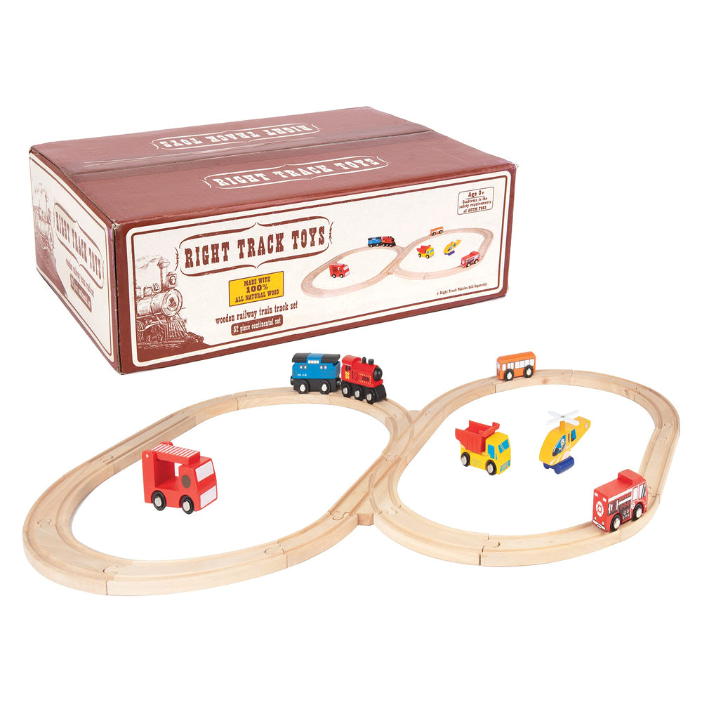 Right Track Toys 18 feet of track expands play area for bigger stories