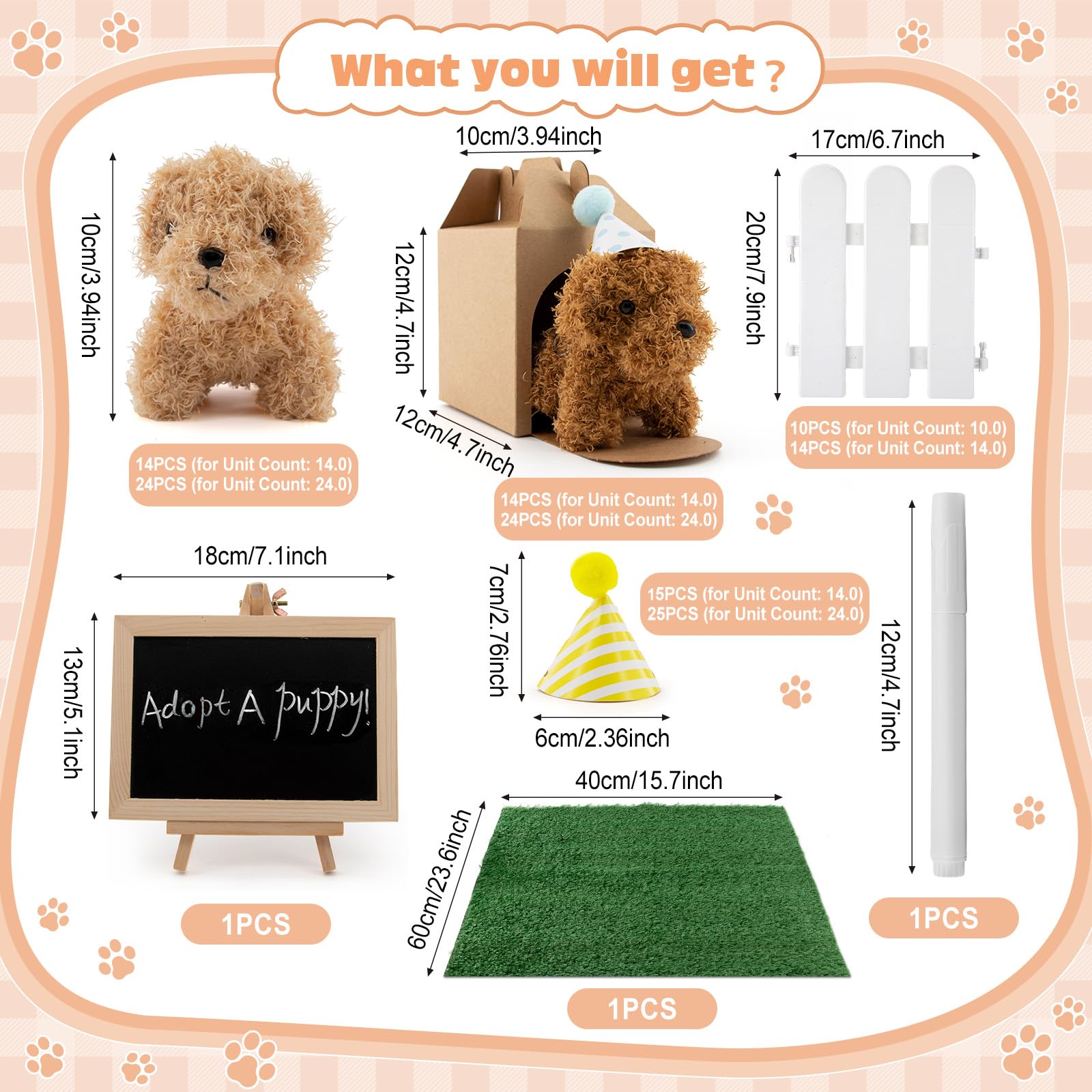Rigibright white plastic fence creates a playful pet-adoption backdrop.