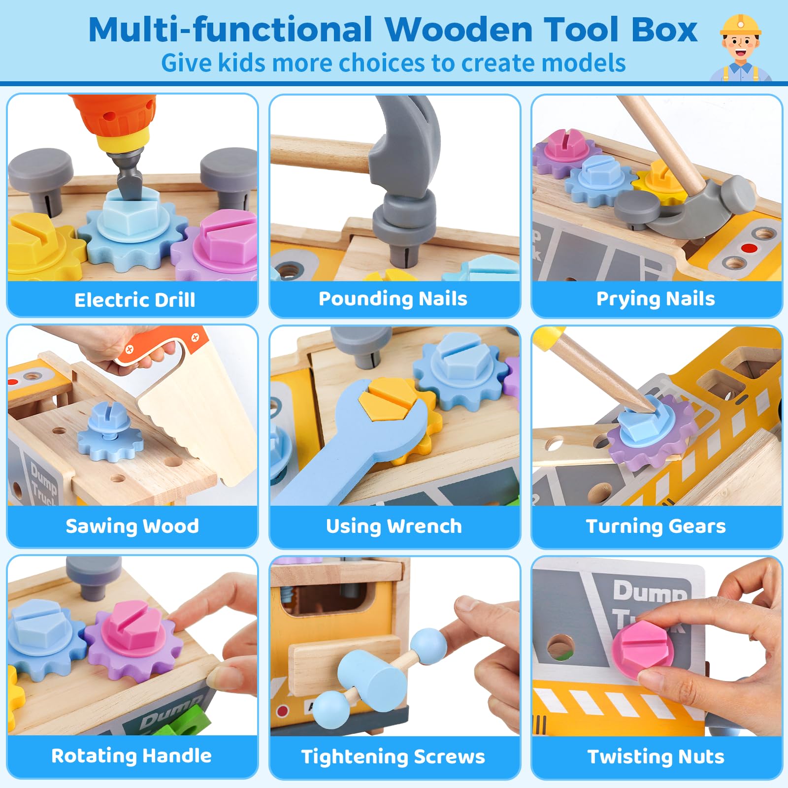 Rincalivestra 38-piece kit with multiple parts for imaginative construction.