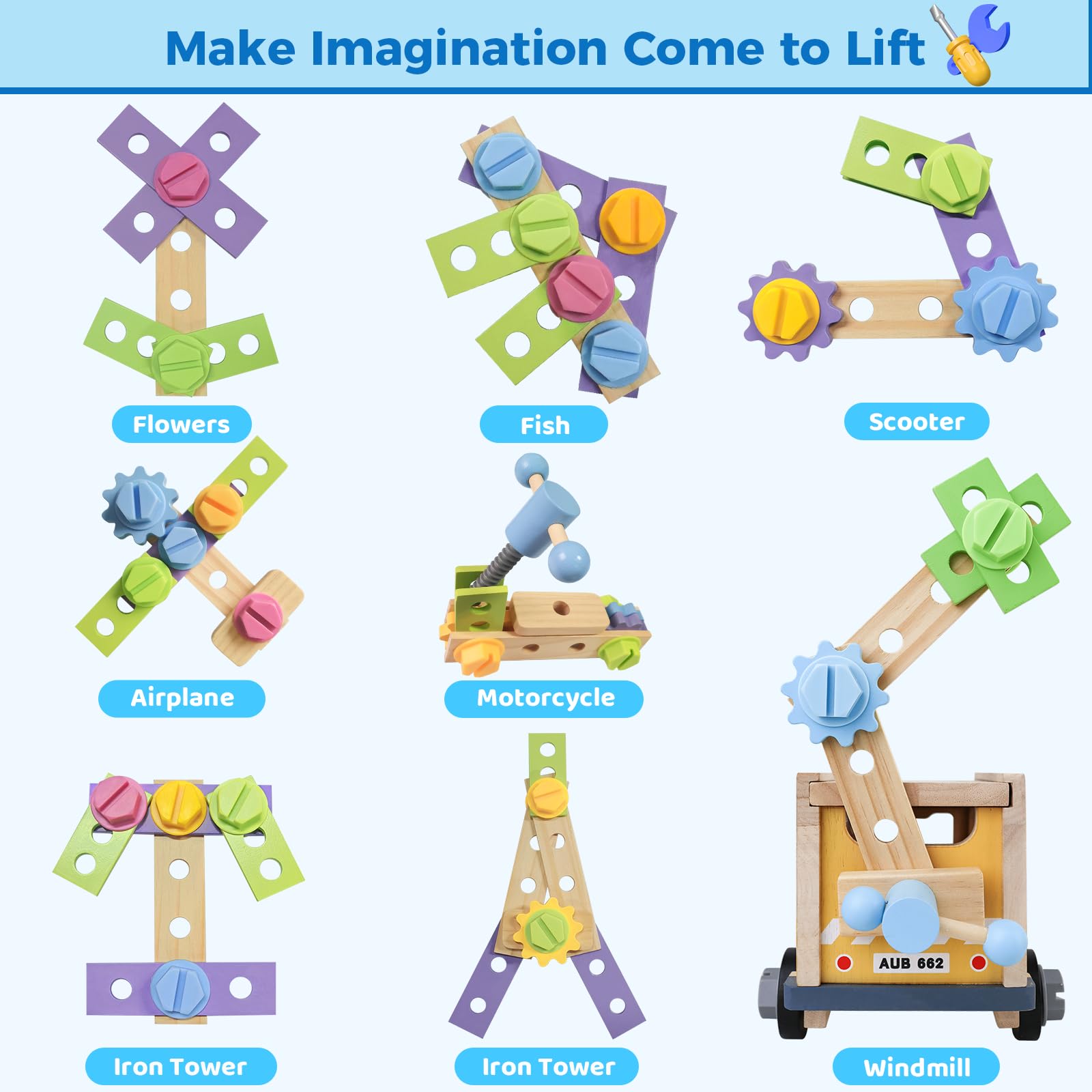 Rincalivestra kit with bright colors designed to engage boys and girls in play.