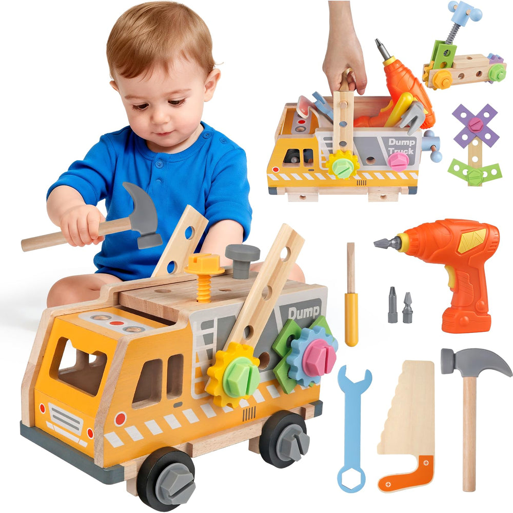 Rincalivestra Kids Tool Set truck bench image showing organized storage for tidy play.