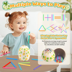 Rincalivestra wooden stacking blocks designed for safe, tactile engagement in early learning.