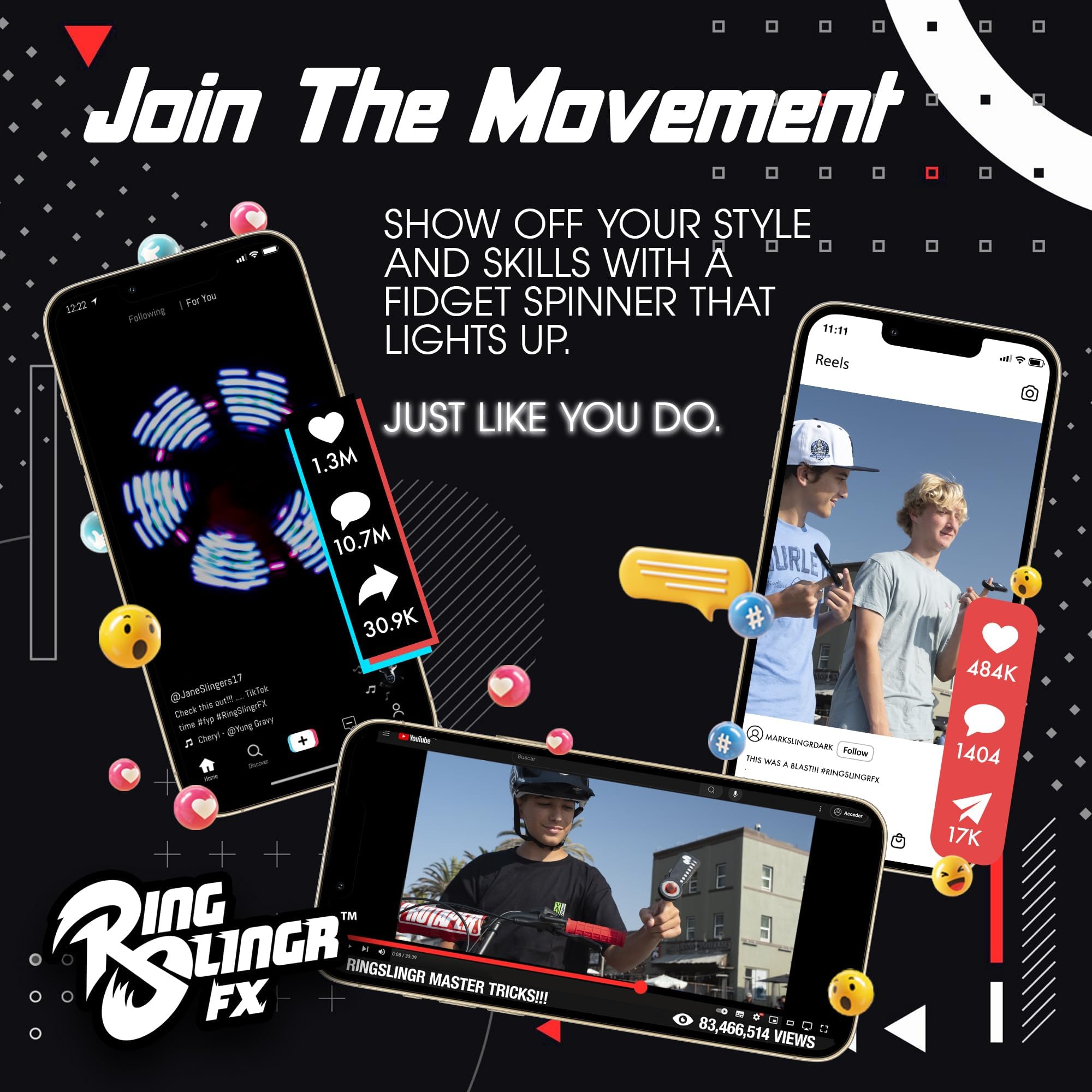 RingSlingr up to 10 hours battery life keeps entertainment going.