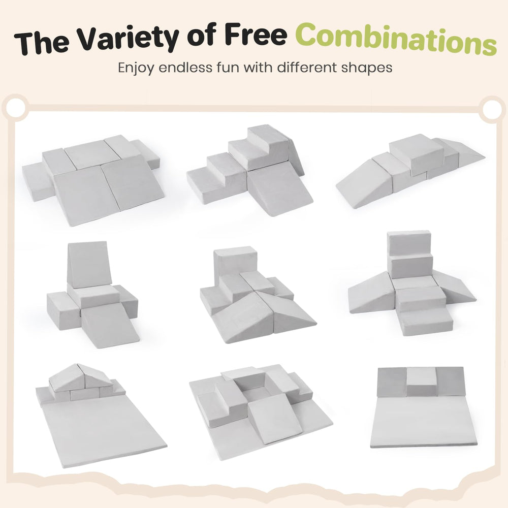 Rinnebbit foam climbing blocks square piece enables versatile crawling and stacking layouts