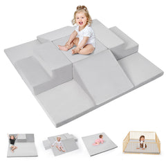 Rinnebbit foam climbing blocks with steps promote active play and motor exploration