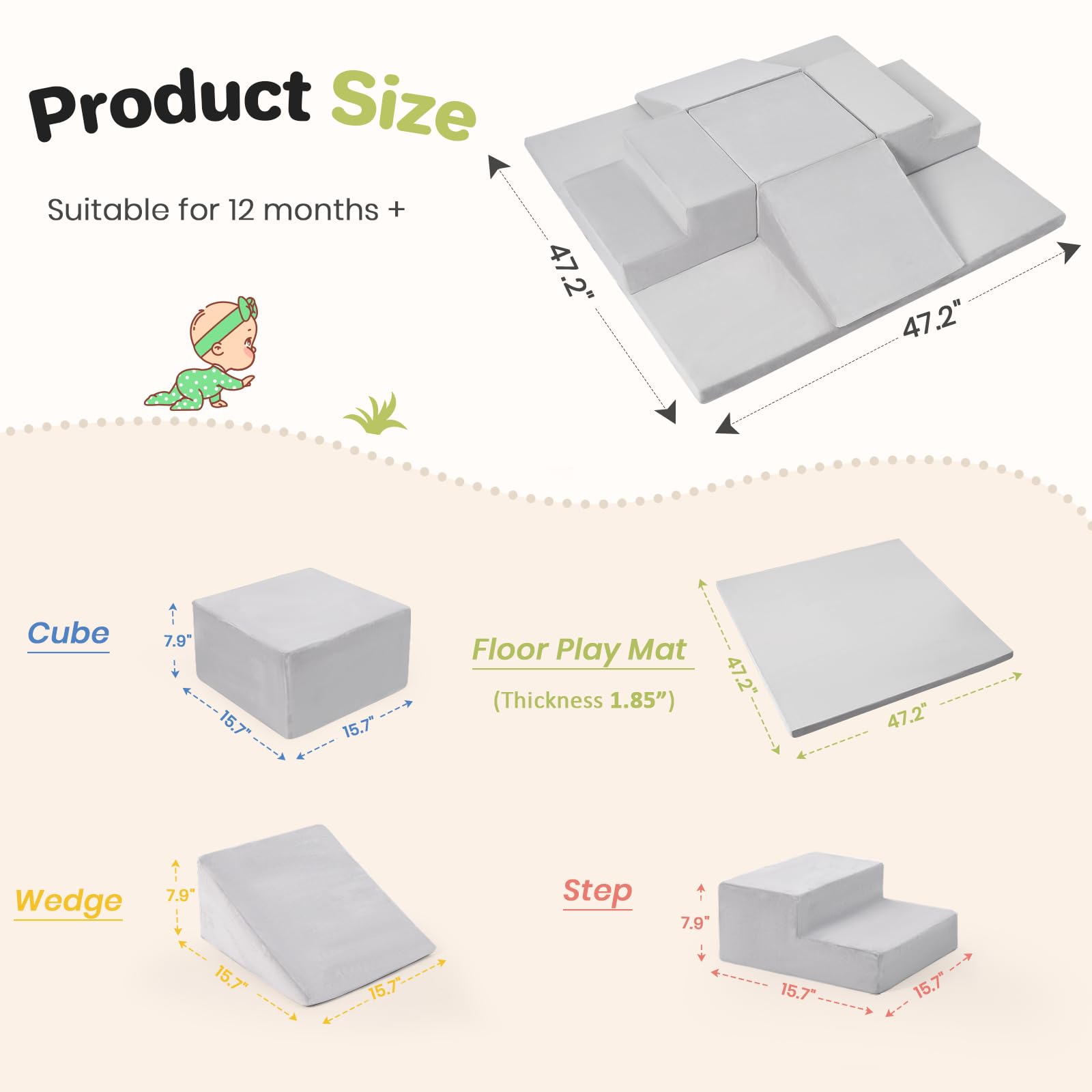 Rinnebbit blocks use Velcro joints to stay stable on any floor