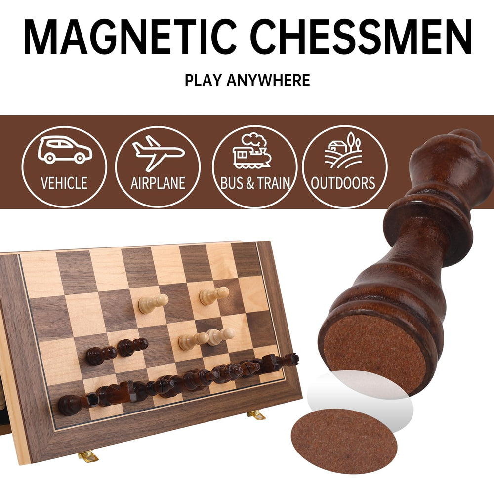 Rinten board folded with storage keeps pieces organized