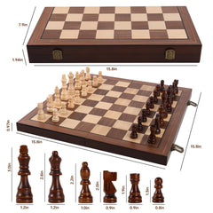 Rinten premium chess set protective carry bag secures pieces during travel.