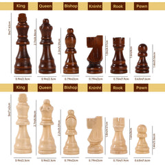 Rinten premium chess set ready for travel with bag and compact board.