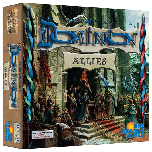 Rio Grande Games Dominion Allies 400 new cards expand deck-building options and strategy opportunities