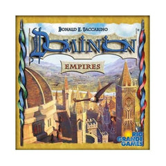 Rio Grande Games Dominion Empires expansion box shown for quick setup and varied play.