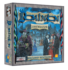 Rio Grande Games Dominion Intrigue 2nd Edition card artwork showcases new kingdom cards for strategic play.