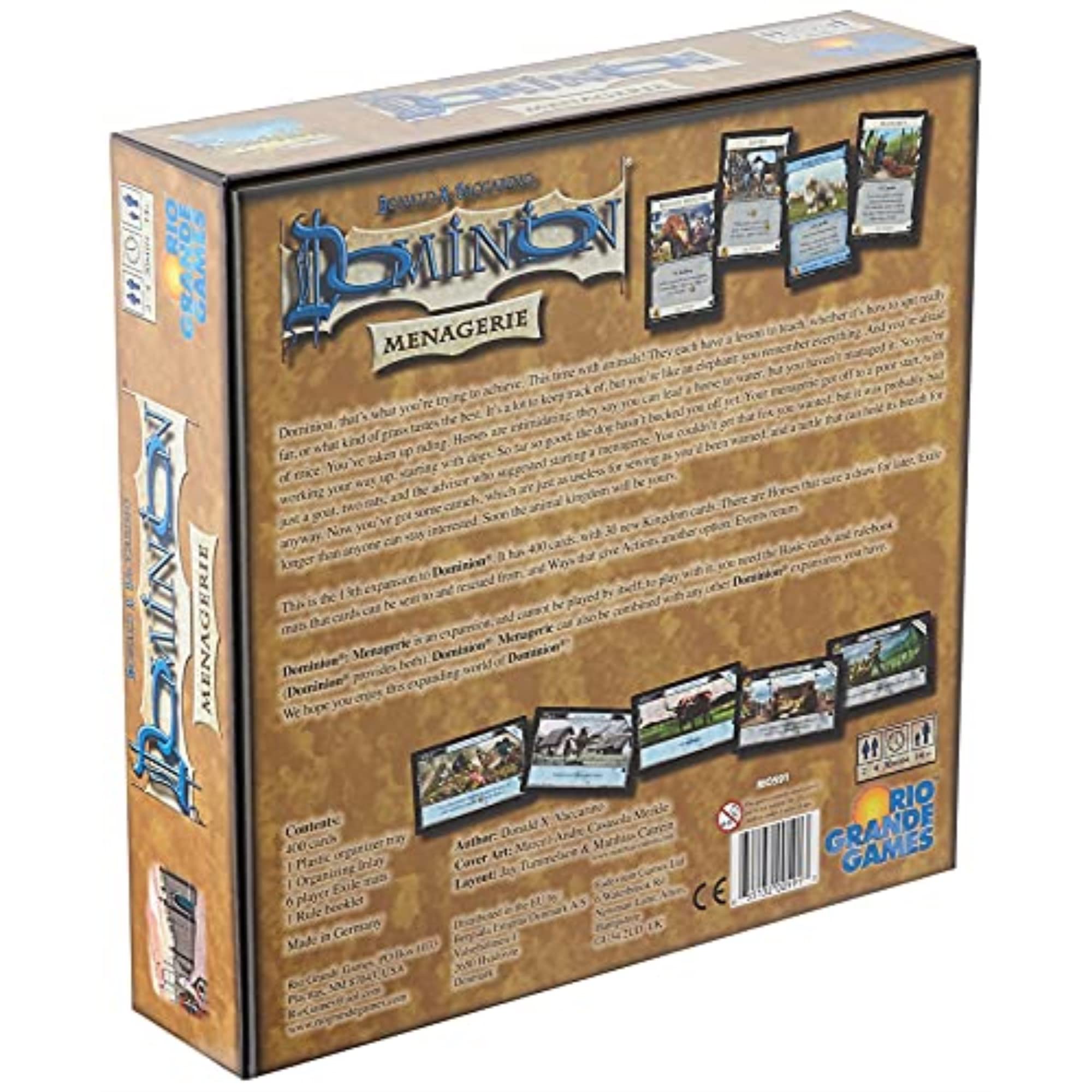 Rio Grande Games Dominion: Menagerie camel card adds tempo and resource options.