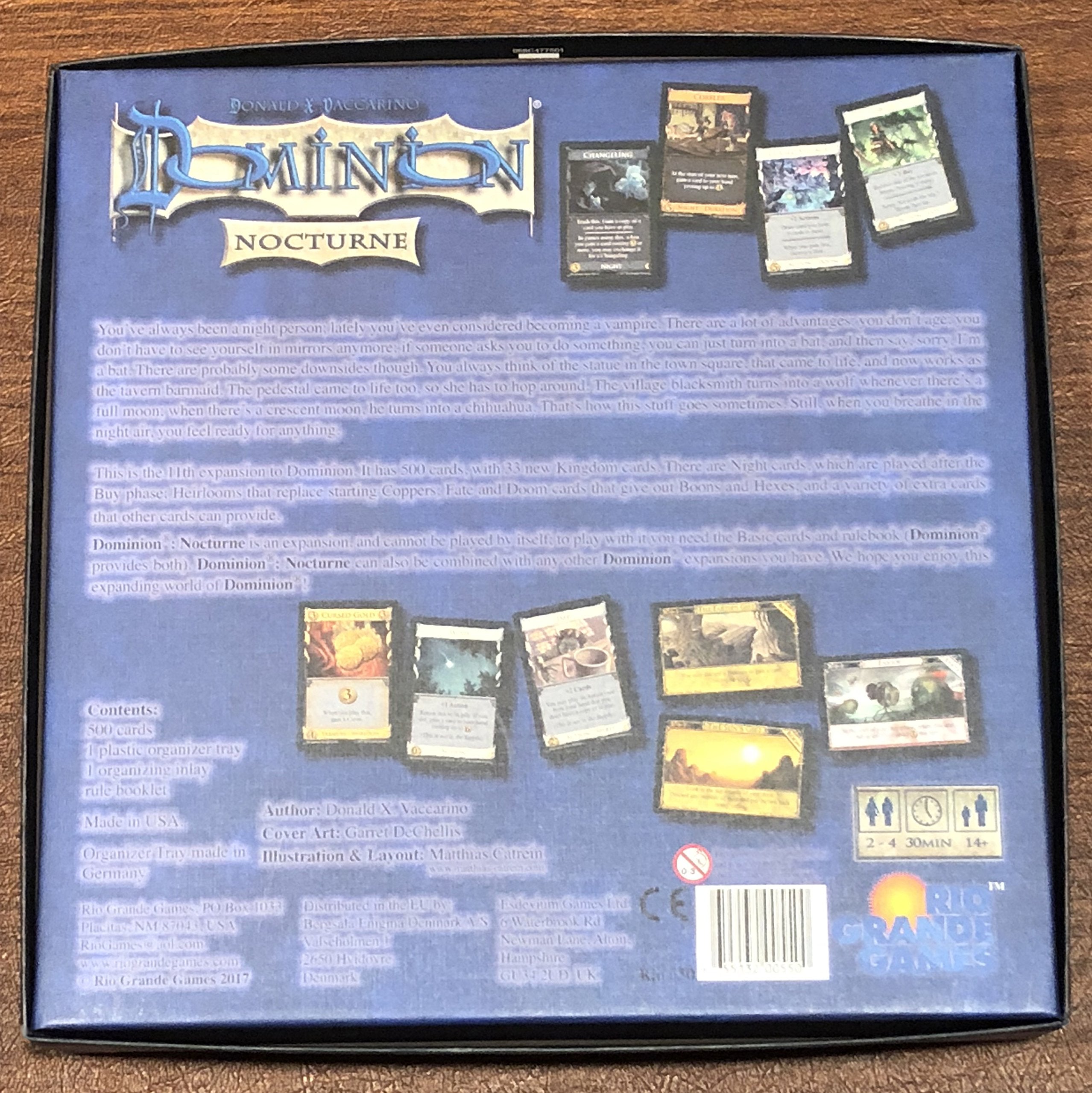 Dominion Nocturne card spread shown for quick setup and deck-building.