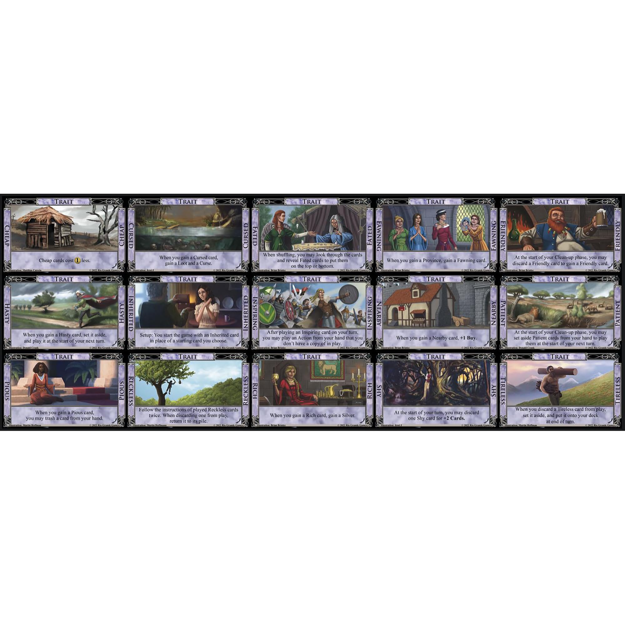 Rio Grande Games Dominion: Plunder kingdom cards showcase new traits for varied playstyles.