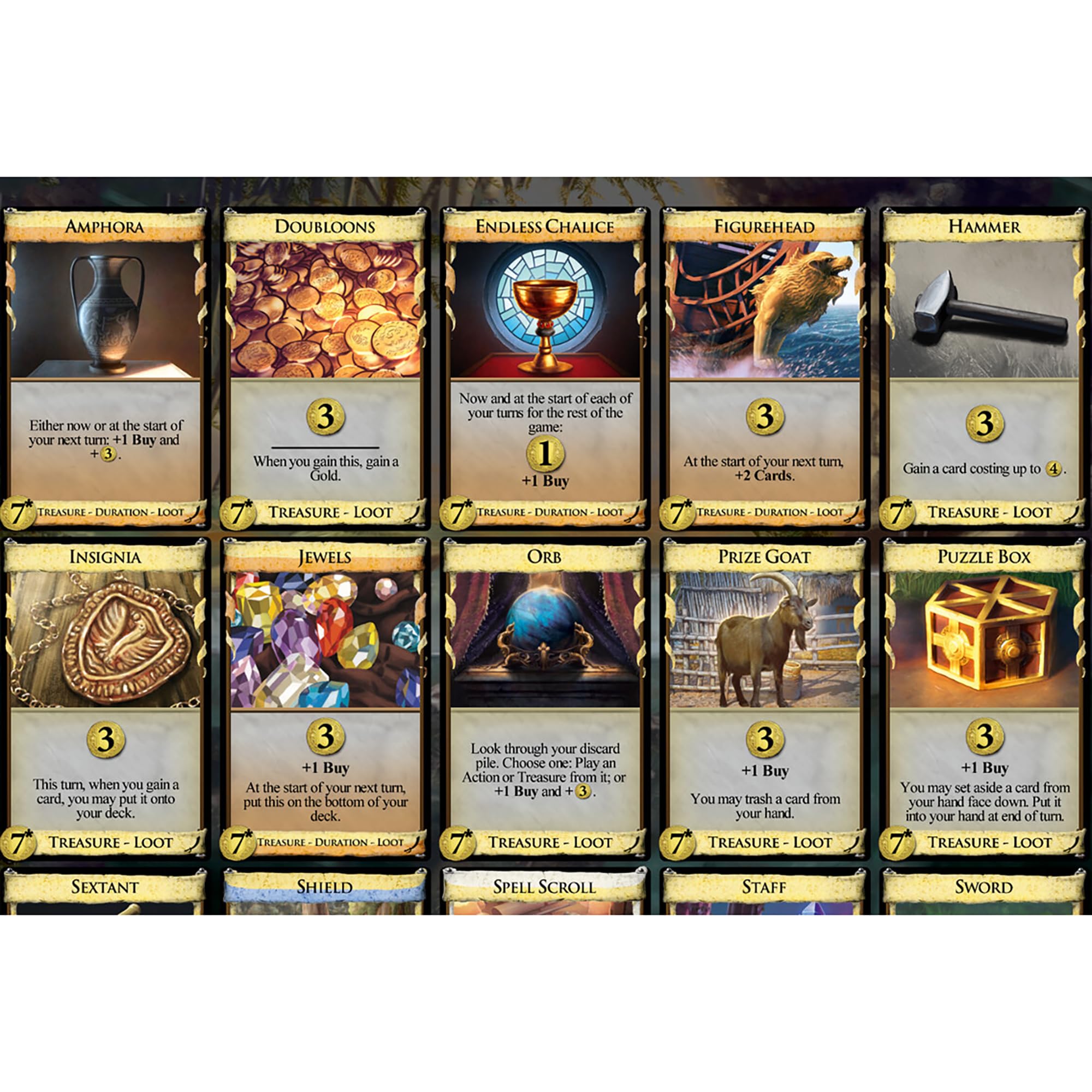 Rio Grande Games Dominion: Plunder sea-adventure setup highlights exploration and daring merchant raids.