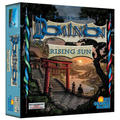 Rio Grande Games Dominion Rising Sun new cards and piles for expanded play options.