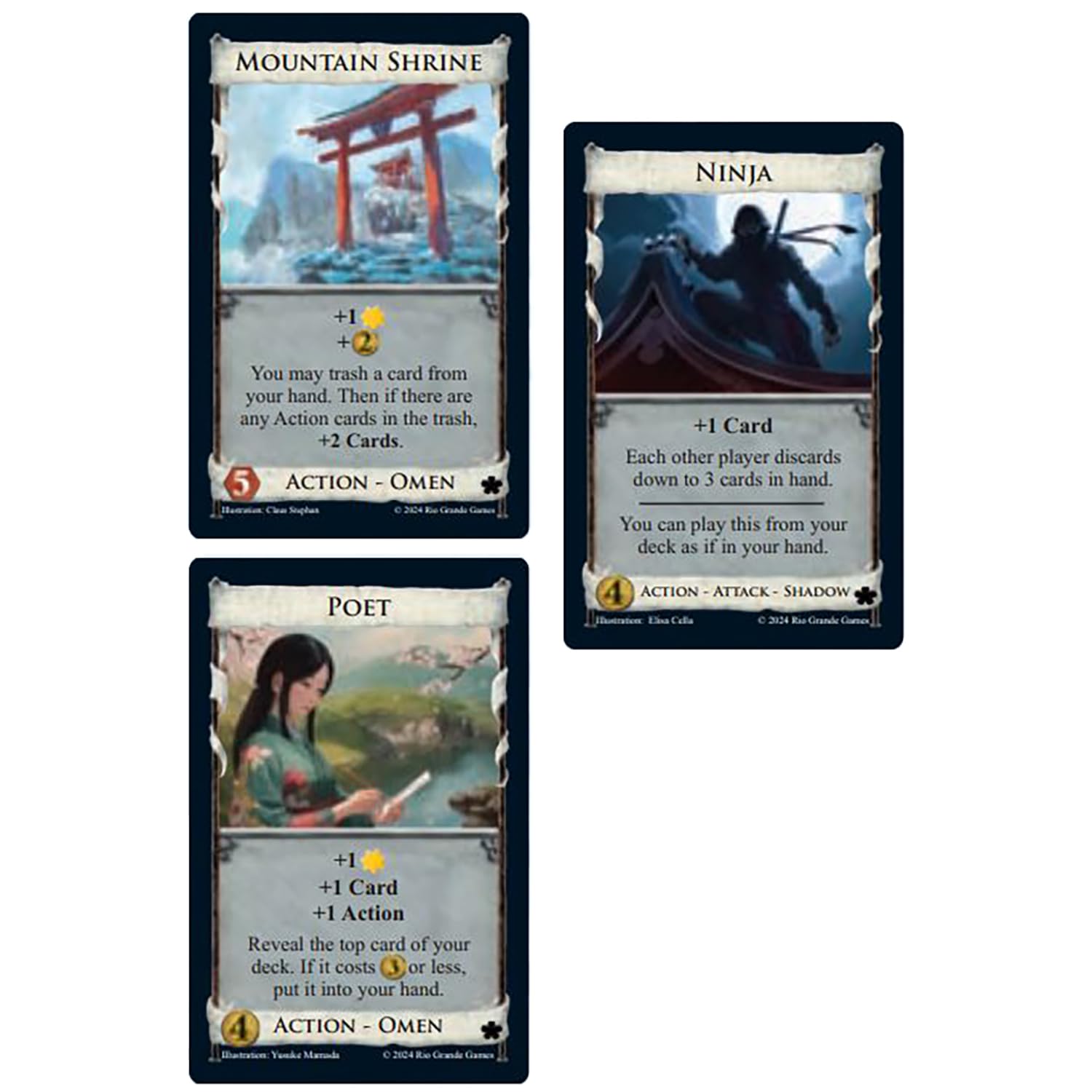 Rio Grande Games Dominion Rising Sun sea merchant theme enhances trading battles.