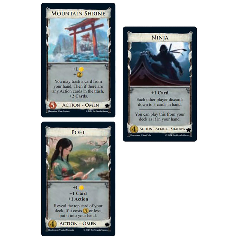 Rio Grande Games Dominion Rising Sun sea merchant theme enhances trading battles.