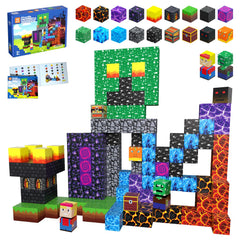 Riomuru 160pcs magnetic blocks for open-ended creative play and STEM exploration.