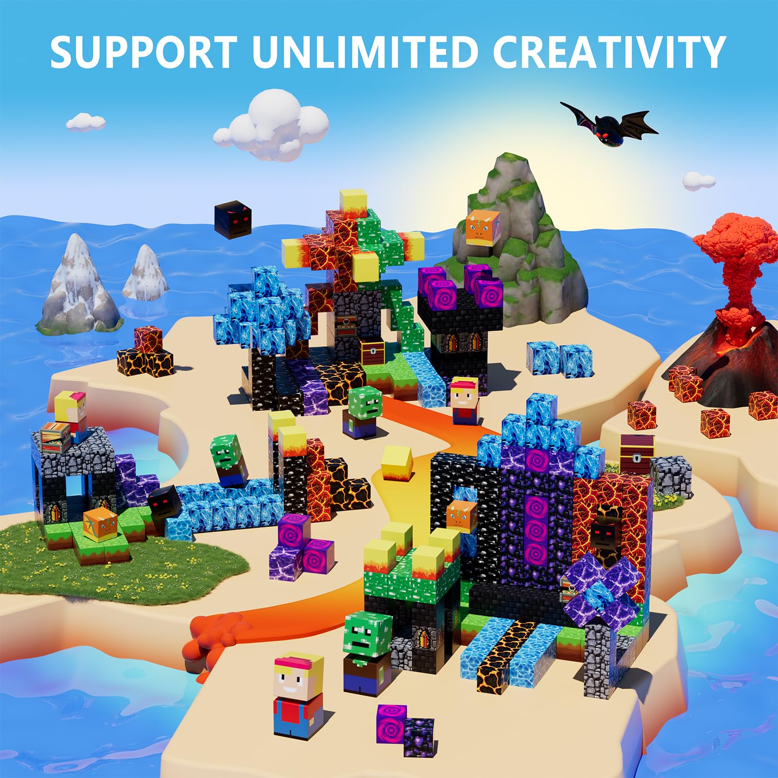 Riomuru 3D construction blocks for hands-on building and spatial thinking.